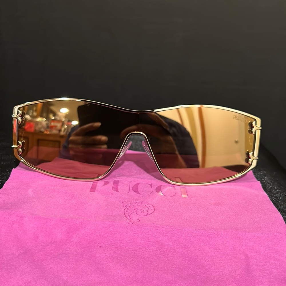 Emilio Pucci Sunglasses, NEW Full Inclusion..comes with soft n hard Emilio Cases